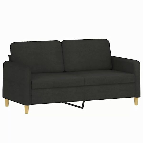 vidaXL Sofa, 2-Sitzer-Sofa Schwarz 140 cm Stoff günstig online kaufen