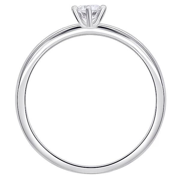 ONE ELEMENT Diamantring "0.1 ct Diamant Brillant Ring aus 750 Weißgold", Da günstig online kaufen