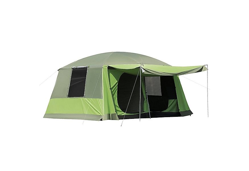Outsunny Tunnelzelt Familienzelt, 2 Schlafkabinen, Personen: 8 (Kuppelzelt, günstig online kaufen