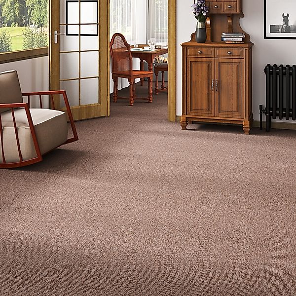 my home Teppich »Ruva«, rechteckig, 6 mm Höhe, strukturierte Oberfläche, Br günstig online kaufen