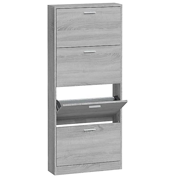 vidaXL Schuhschrank Grau Sonoma 59x17x150 cm Holzwerkstoff 342524 günstig online kaufen