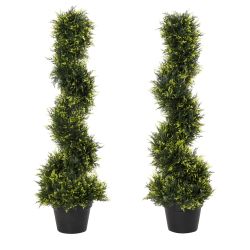 Kunstpflanze 2er Set künstliche Zedernbaum groß günstig online kaufen