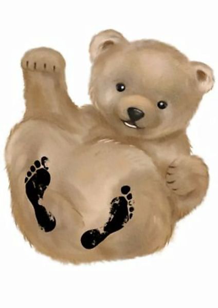 Freusel Der knuddelige Bär: Fußabdruck-Set Babys   Enthält hochwertigen A4- günstig online kaufen