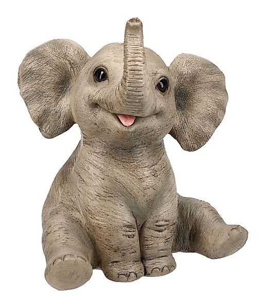 Figuren Shop GmbH Tierfigur Elefanten Figur – Tierbaby Statue Deko Elefant günstig online kaufen
