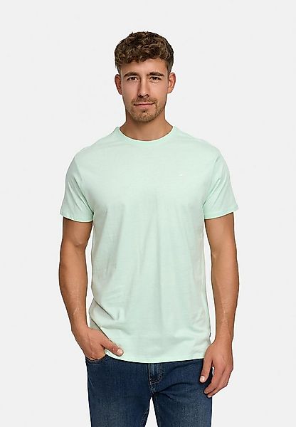 Indicode T-Shirt Herren Kloge Shirt Tee Herrenshirt mit dezentem Label-Deta günstig online kaufen