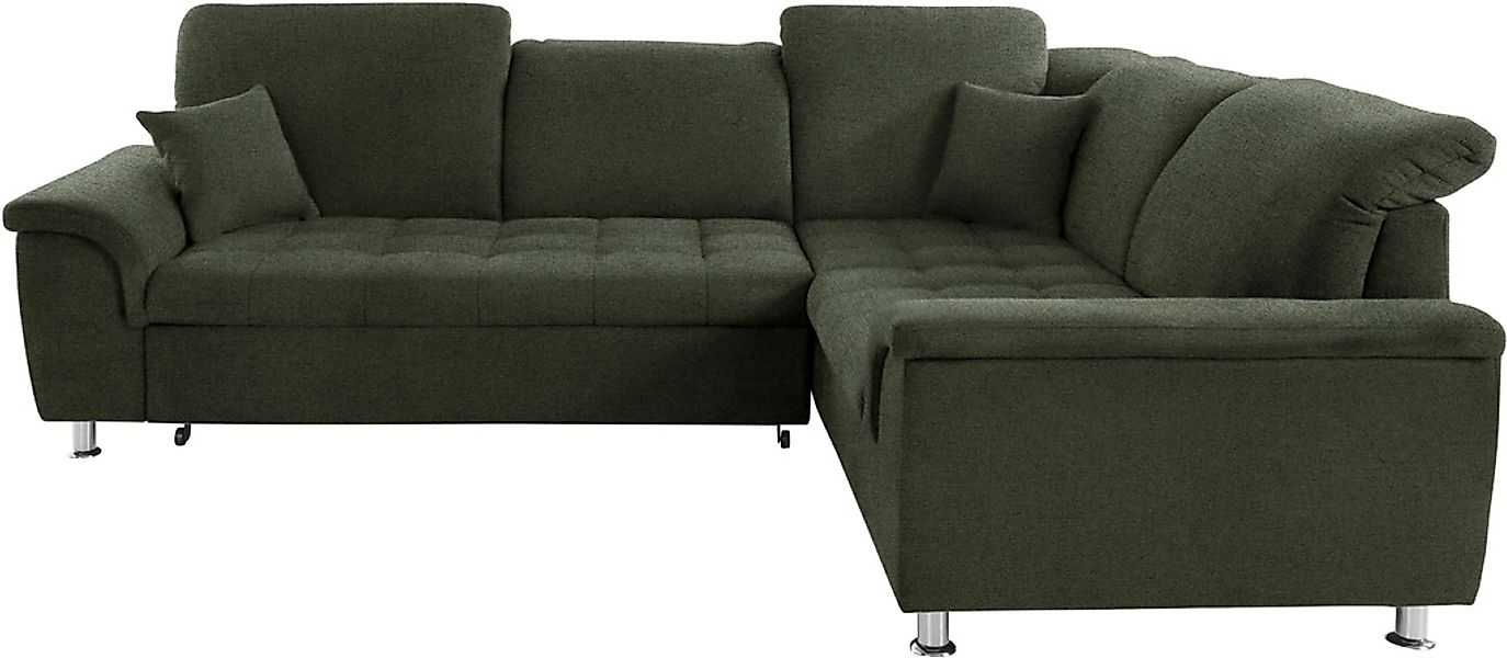 DOMO collection Ecksofa »Franzi L-Form«, wahlweise mit Kopfteilverstellung günstig online kaufen