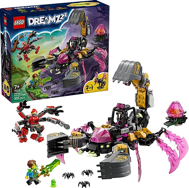 LEGO® Albtraum-Skorpionbagger (71513), LEGO DREAMZzz Konstruktionsspielstei günstig online kaufen