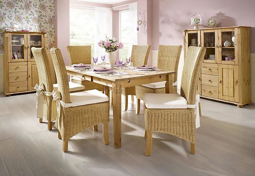 OTTO home Esstisch "Danuta" wahlweise mit Schublade, aus massiver Kiefer, F günstig online kaufen