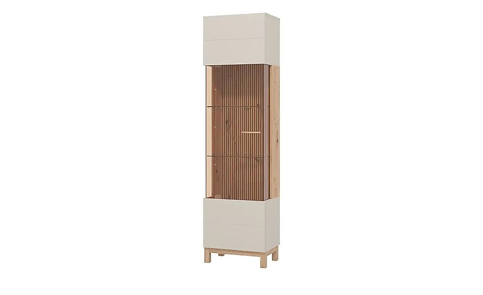Vitrine  Essex ¦ beige ¦ Maße (cm): B: 51,5 H: 191,5 T: 35.0 Schränke > Vit günstig online kaufen