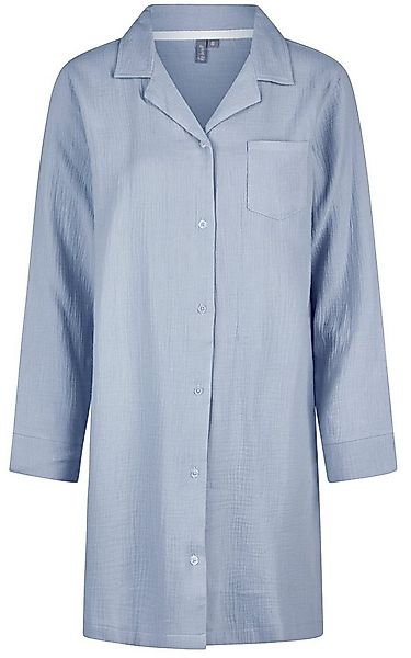 By Louise Nachthemd Damen Musselin Schlafshirt geknöpft (1-tlg) Modisch günstig online kaufen