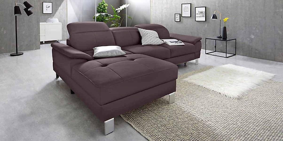 exxpo - sofa fashion Ecksofa »Mantua 2, inkl. Kopf- bzw. Rückenverstellung, günstig online kaufen