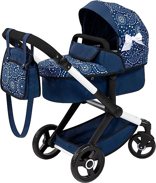 Bayer Kombi-Puppenwagen Xeo, blau Schleife günstig online kaufen