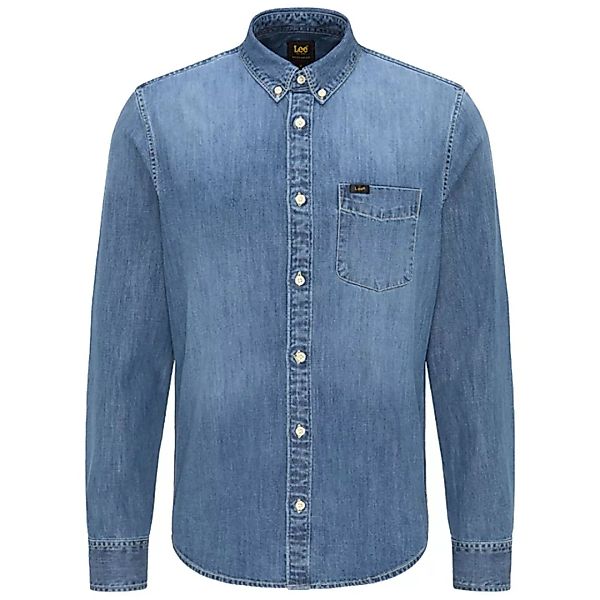 Lee Button Down L880plqk Langarm-shirt M Tide Blue günstig online kaufen