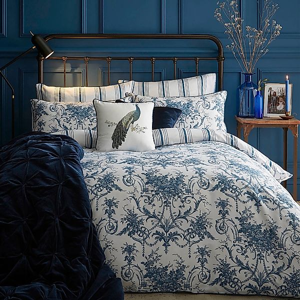 LAURA ASHLEY Bettwäsche »Tuileries Midnight« 3 tlg. tlg. günstig online kaufen