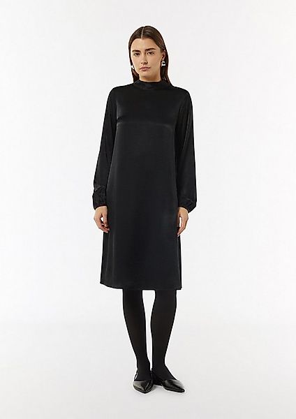 comma Minikleid Kleid Viskosemix-Kleid mit Bindedetail günstig online kaufen