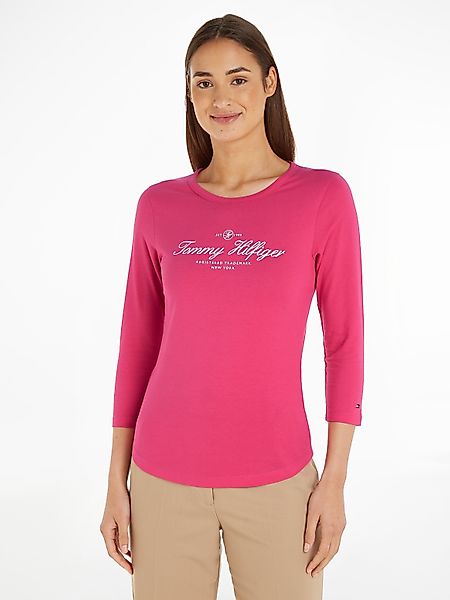 Tommy Hilfiger Langarmshirt SLIM SIGNATURE OPEN günstig online kaufen