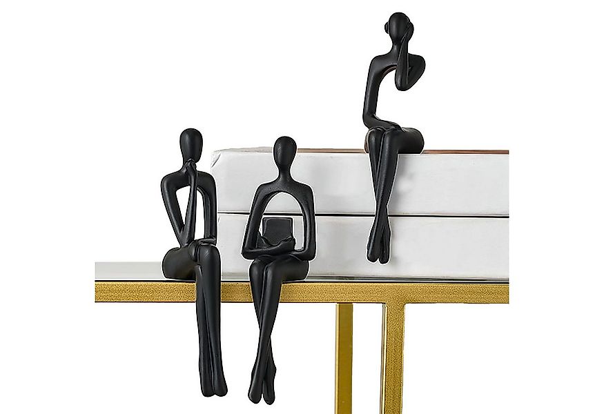 SURFOU Dekofigur 3 Stück Denker Statue Decorations für Wohnzimmer Regal Dek günstig online kaufen