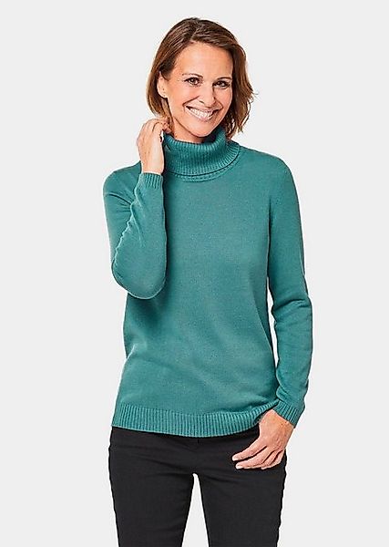 GOLDNER Rollkragenpullover Kurzgröße: Pullover mit halsfernem Rollkragen günstig online kaufen