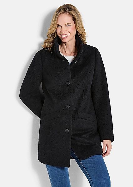 GOLDNER Jerseyblazer Wollmantel mit Stehkragen Langarm Übergangsjacke mit z günstig online kaufen