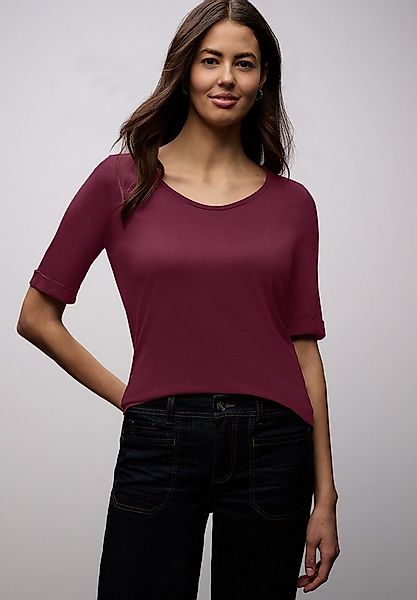 STREET ONE T-Shirt mit V-Ausschnitt günstig online kaufen