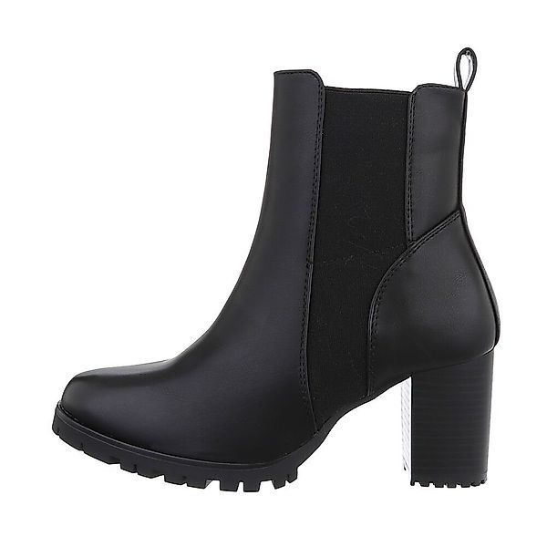 Ital-Design Damen Freizeit High-Heel-Stiefelette Blockabsatz High-Heel günstig online kaufen