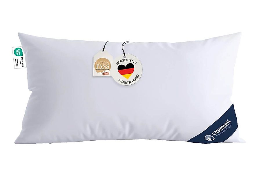 casimum 3-Kammer-Kopfkissen PREMIUM Daunenkissen 80x80, Kopfkissen günstig online kaufen