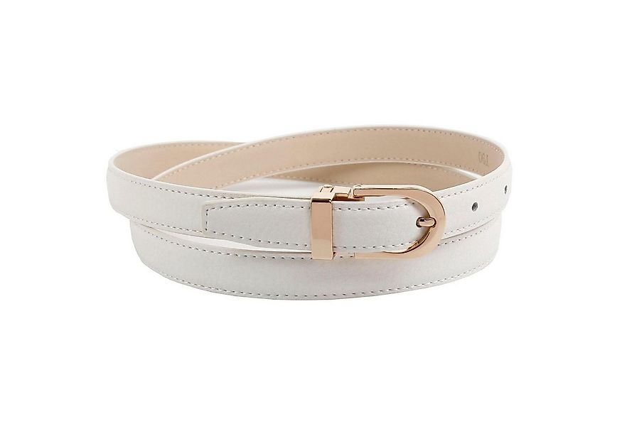 Anthoni Crown Ledergürtel in schmaler Form, Schließe rosegoldfarben günstig online kaufen