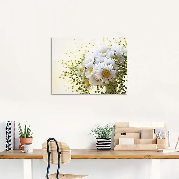 Artland Glasbild »Gänseblümchen und Hofstaat«, Blumen, (1 St.), in verschie günstig online kaufen