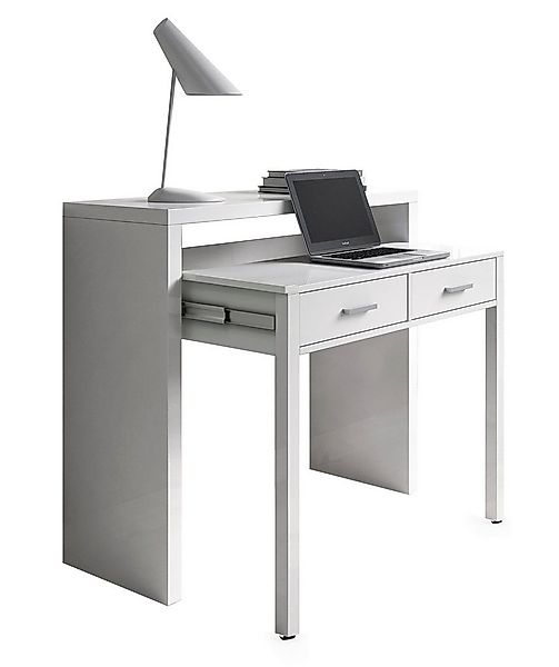 habeig Regal-Schreibtisch Schreibtisch + Kommode ausziehbar Design 100cm Fl günstig online kaufen