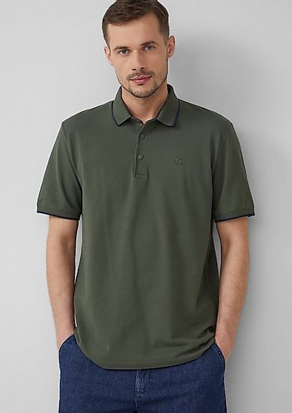 s.Oliver Kurzarmshirt Sportives Piqué-Poloshirt mit Kontrast-Details günstig online kaufen