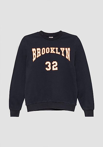 s.Oliver Sweatshirt Sweatshirt Sweatshirt mit Garment Dye und Schriftprint günstig online kaufen