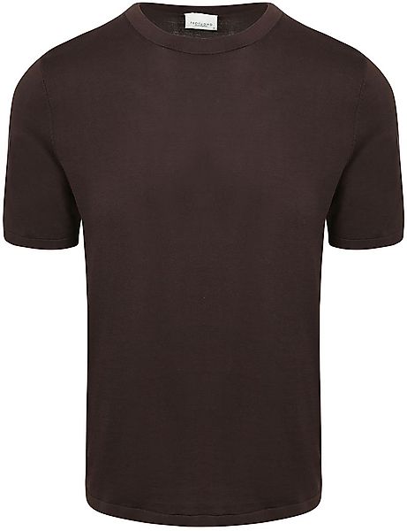 Profuomo T-Shirt Knitted Braun - Größe XL günstig online kaufen