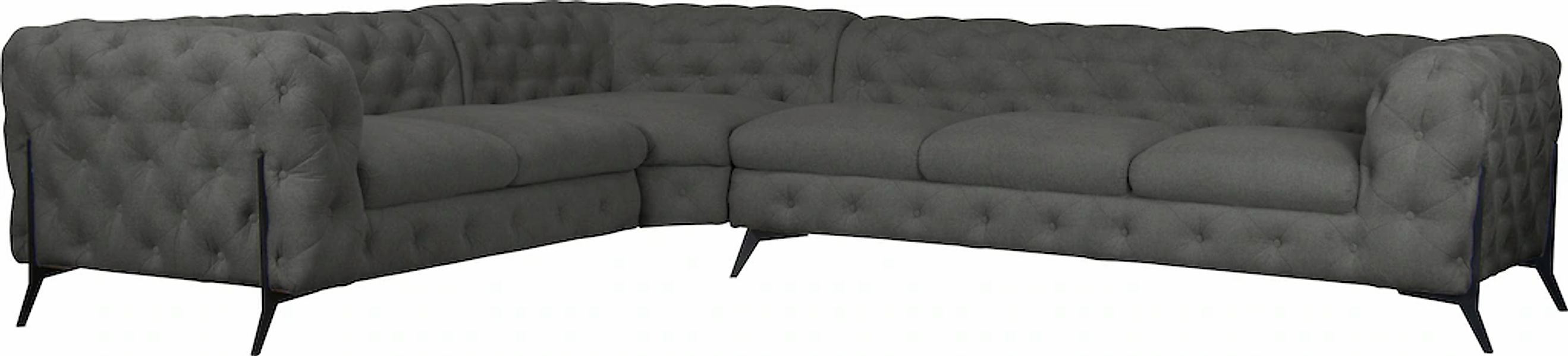 Home affaire Chesterfield-Sofa "Amaury L-Form" großes Ecksofa, Chesterfield günstig online kaufen