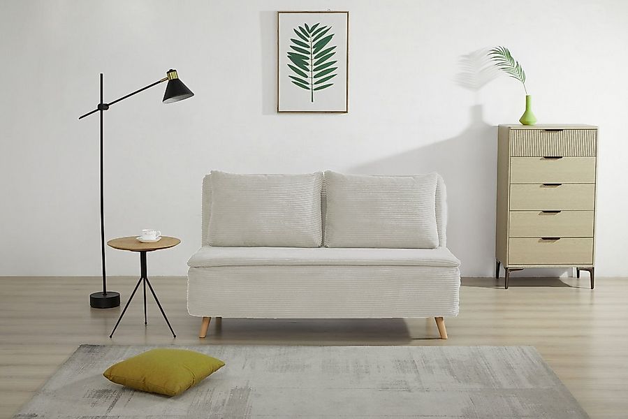 OTTO home 2-Sitzer AINSLEY 140 cm, Schlafsofa, Verstellbare Rückenlehne und günstig online kaufen