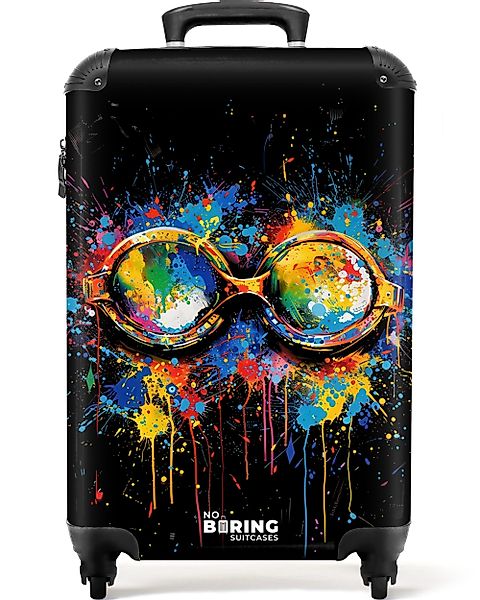 NoBoringSuitcases.com© Hartschalen-Trolley Schwimmbrille mit Graffiti 55x35 günstig online kaufen