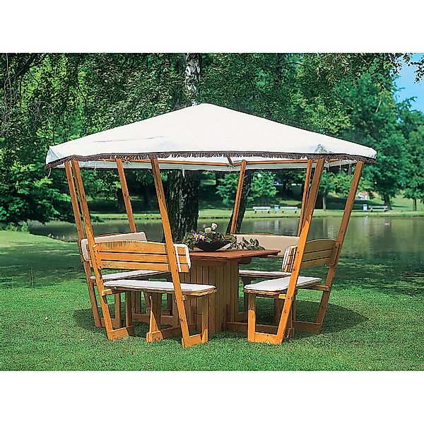 Ersatzdach für Pavillon Rosenheim Weiß günstig online kaufen