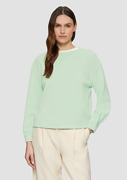 s.Oliver Sweatshirt Scuba-Sweatshirt aus Modalmix mit günstig online kaufen