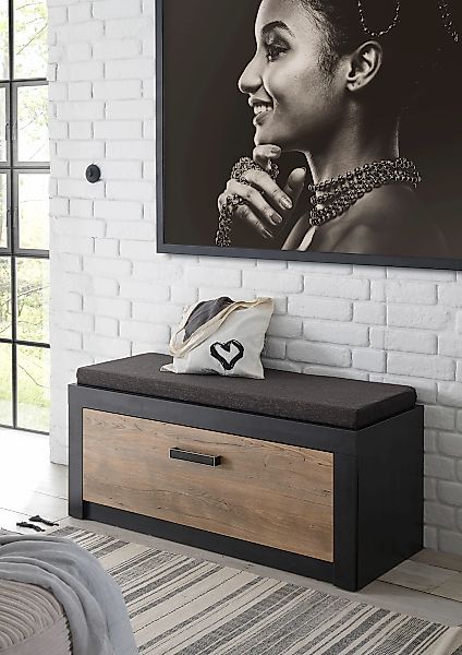 INOSIGN Schuhbank "Brügge, Garderobenbank mit Klappe und Sitzkissen, modern günstig online kaufen