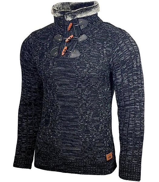 Baxboy Strickpullover Baxboy Herren Pullover Hoher Kragen Stehkragen Strick günstig online kaufen