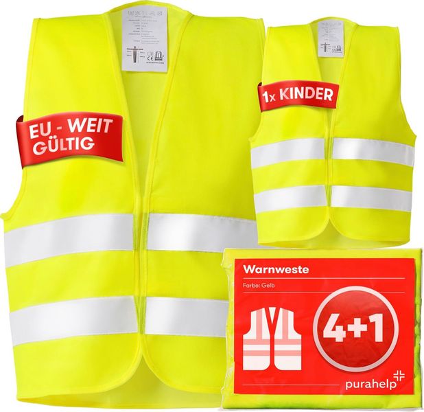 Purahelp Warnweste Auto - Europaweit gültig günstig online kaufen