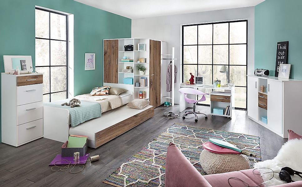 Wimex Jugendzimmer-Set "Joker Kleiderschrank mit Garderobe, Bett und Staura günstig online kaufen