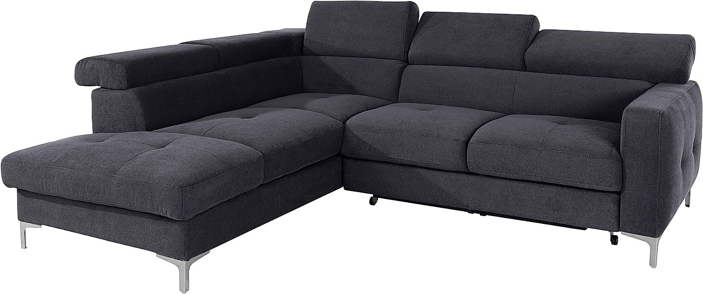 COTTA Ecksofa "Sammy L-Form", mit Kopfteilverstellung, wahlweise mit Bettfu günstig online kaufen