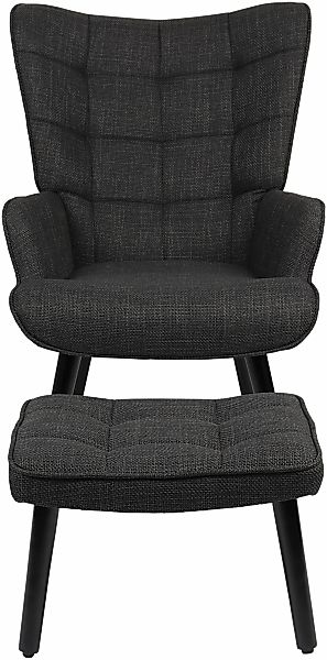 HELA Loungesessel "PAROS" Set, Sessel mit Hocker, 2 Stk. tlg. Sessel mit Ho günstig online kaufen