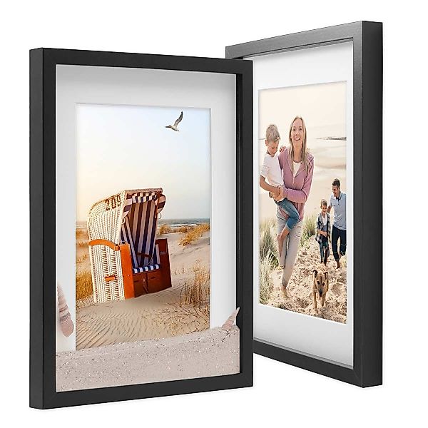 PHOTOLINI Bilderrahmen 2er Set 3D-Rahmen mit günstig online kaufen