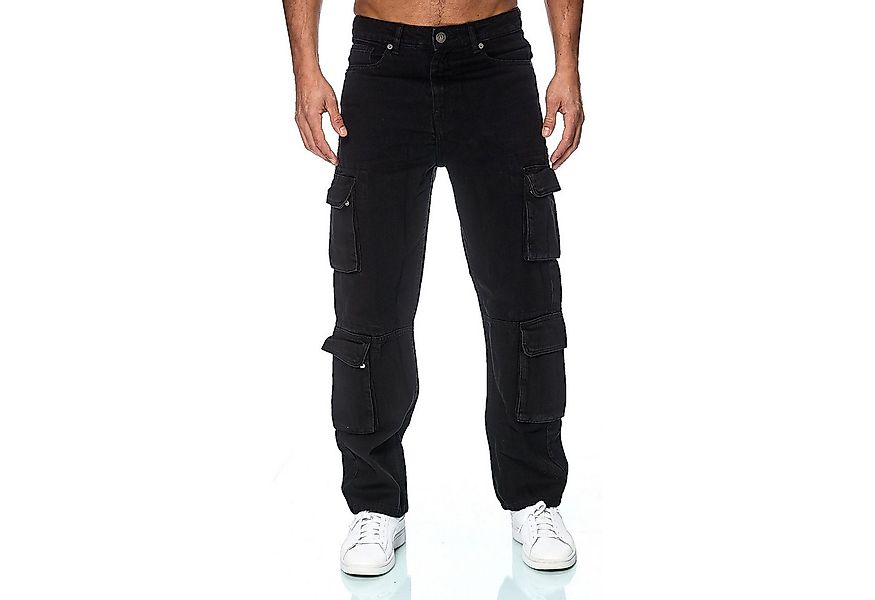 Smith & Solo Schlagjeans Baggy Jeans Herren, Cargohose Loose Fit Cargo-Tasc günstig online kaufen