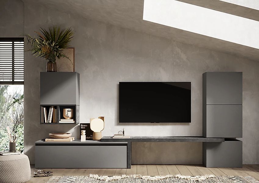 INOSIGN Wohnwand "INFINITY, 7tlg. Breite 290 cm, Höhe variabel, Schrankwand günstig online kaufen