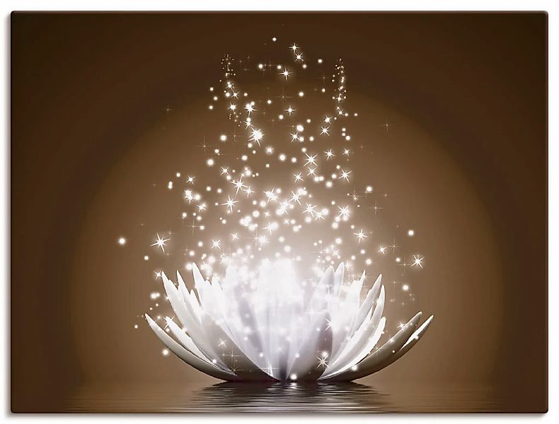 Artland Wandbild "Magie der Lotus-Blume" 1 Stk. tlg. als Leinwandbild, Post günstig online kaufen