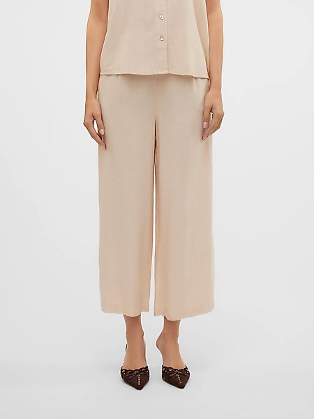 Vero Moda Culotte "VMMYMILO H/W CULOTTE PANT WVN GA", mit Leinen günstig online kaufen