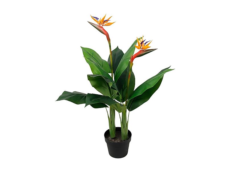 Kunstpflanze Strelitzie mit Blüte, Paradiesvogelblume, Kunstpflanze, Grün S günstig online kaufen