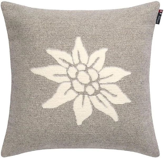 DAVID FUSSENEGGER Kissenhülle Kissenbezug Kissen Edelweiß rauch 40 x 40 cm günstig online kaufen
